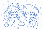 2026 animated con_heir fashion fullres holding_hands john_egbert mem8er8erry monochrome redrom shipping vriska_serket winter