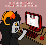  2026 aradia_megido computer dailyaradia fullres jaggy_lines solo starter_outfit text 