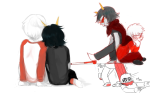  art_dump coolkids dave_strider dragonhead_cane godtier knight mohalkayo red_baseball_tee redrom shipping terezi_pyrope time_aspect 