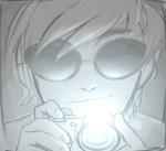   camera dave_strider grayscale headshot panel_redraw ronnie-arts solo starter_outfit 