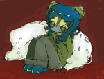  2026 cat_hat fullres illustrating karkatloverr lusus nepeta_leijon pounce_de_leon sitting solo starter_outfit 