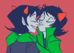 deleted_source huge kiss nepeta_leijon no_glasses no_hat pootles private_source redrom scratch_and_sniff shipping terezi_pyrope 
