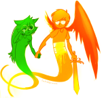 2011 blood cawoof crying davesprite fac3ache fullres holding_hands injured_davesprite jadesprite royal_deringer sprite 