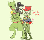 2016 broken_source crossover felt fullres heart pok&eacute;mon starter_outfit text threeheadedhydra trace wonk