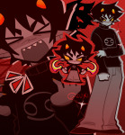  2025 art_dump blush chibi fullres homes_smell_ya_later karkat_vantas sickle solo stars starter_outfit weapon zuki.awu 