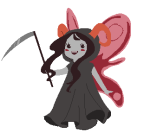  aradia_megido cosplay crossdressing death gingerybiscuit godtier pixel problem_sleuth_(adventure) scythe solo wings_only 