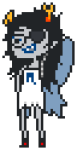 2012 artificial_limb eyepatch fairy_dress feastings fullres pixel solo transparent vriska_serket walksprite
