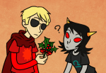  ? animated coolkids dave_strider godtier holidaystuck kiss knight liralicia no_glasses redrom shipping terezi_pyrope 
