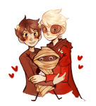  blush carrying dave_strider godtier heart karkat_vantas knight red_knight_district redrom shipping smiling_karkat spiswatchingyou the_three_muske-tiers time_aspect wayward_vagabond wv 