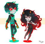  2012 alternate_hair dancestors dream_ghost fashion fullres jaggy_lines jin-nyeh kankri_vantas latula_pyrope righteous_leggings rule63 