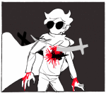  animated blood ccin dave_strider dead godtier highlight_color impalement knight solo time_aspect 