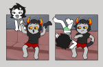  2024 barefoot casual comic couch fullres gaming hiveswap joey_claire redrom shipping sitting star_crossed_romance tipsytangent00 undergarments upside_down xefros_tritoh 