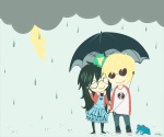  dave_strider dress_of_eclectica frogs headphones jade_harley rain red_baseball_tee redrom shipping spacetime squiddlejacket the_everlasting_ash umbrella wallpaper 
