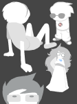  2026 back_angle beta_kids dave_strider fullres grayscale highlight_color jade_harley jaggy_lines john_egbert monochrome native_source offkilterkeys rose_lalonde sitting starter_outfit 