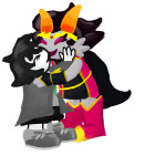  heiresses_sans_parent hiveswap hug joey_claire kiss redrom shipping thechaomaster trizza_tethis 