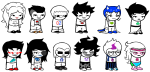  2012 alternians aradia_megido cat_hat equius_zahhak eridan_ampora eyepatch feferi_peixes fullres gamzee_makara humanized jaggy_lines kanaya_maryam karkat_vantas nepeta_leijon nintendo pok&eacute;mon sleuthinglicorice sollux_captor spade sprite_mode tavros_nitram terezi_pyrope vriska_serket 