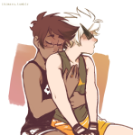 2016 blush casual dirk_strider freckles fullres ikimaru jake_english kiss pumpkin_patch redrom reverse_hug shipping sitting strong_tanktop