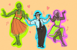 2012 broken_source calliope cottoncandy crossdressing dancing fashion formal fullres_export_attempted hat heart holding_hands jane_crocker kiwitank multishipping music_note redrom roxy_lalonde shipping skull_candy snake_wine