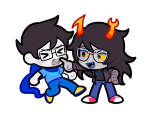  2019 artificial_limb breath_aspect con_heir fullres godtier heir illegal_vriska john_egbert sickarknife starter_outfit transparent vriska_serket 