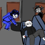  2026 au breath_aspect casual couch dave_strider dead drug_use fantroll fashion fullres godtier heir john_egbert karkat_vantas kneeling lying profile starter_outfit sweat unhomelystuck 