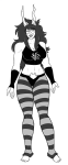  2016 ancestors barefoot dogtier fullres fusion godtier grand_highblood grayscale jade_harley kid_symbol lineart nsfw_source planetofjunk space_aspect witch 