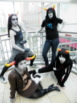  2011 au bloodswap body_modification cosplay derpbent equius_zahhak fashion felyndaer fivecentvaudeville fook-tard fullres lusus megelo nepeta_leijon no_hat qpupcosplay real_life rule63 starter_outfit tavros_nitram tinkerbull vriska_serket 