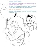 2026 book fullres grayscale homestuck:_beyond_canon lineart meat_timeline monochrome mortalrecoil profile rose_lalonde rosebot sketch terezi_pyrope text