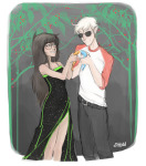  3_in_the_morning_dress dave_strider frogs jade_harley red_baseball_tee stkidd 