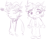  2026 art_dump body_modification darien_tiedel fullres hiveswap monochrome sketch solitairry solo starter_outfit sweat theme_coloring 