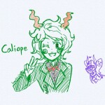 2013 bard callie_ohpeee calliope codtier fake_horns fullres gamzee_makara godtier heart lunaticjin rage_aspect scars starter_outfit text wonk