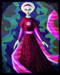  2013 black_squiddle_dress fire fullres rose_lalonde solo tinikah 