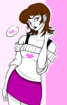  2026 alternate_hair body_modification fullres ham0naa roxy_lalonde solo text word_balloon 