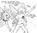  2024 ancest body_modification broconwhore captors dancestors doom_aspect fullres godtier grayscale heir holding_hands honey_mustard lineart mage mituna_captor monochrome no_hat redrom shipping sollux_captor text 