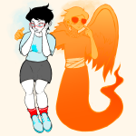  2026 arm_around_shoulder blush davesprite fullres ham0naa injured_davesprite jaggy_lines jane_crocker magpie redrom shipping sprite starter_outfit 