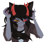  2026 animal_ears candy_timeline fullres helltier homestuck:_beyond_canon inauguraldeath jaggy_lines solo vriska_serket 