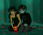  3_in_the_morning_dress frogs jade_harley karkat_vantas katolilly kats_and_dogs kneeling land_of_frost_and_frogs redrom shipping 