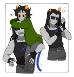  2026 art_dump carrying diamond equius_zahhak fullres meowrails nepeta_leijon no_hat palerom r_ch07 shipping sitting starter_outfit sweat word_balloon 