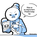  2025 fullres grayscale monochrome pickle_inspector problem_sleuth_(adventure) selanpike solo text word_balloon 