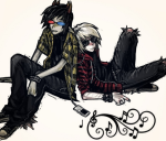  2025 5weetmeat applebees dave_strider fashion fullres lying music_note redrom shipping sitting sollux_captor 
