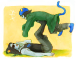  2013 cat_hat equius_zahhak fullres lying meowrails nepeta_leijon palerom shipping sweat yamsong 