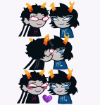  2024 aranea_serket blush body_modification chomplicated comic dancestors dream_ghost fullres gillfronds heart kiss meenah_peixes redrom shipping starter_outfit 