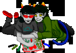  2014 animated chalk fullres heart illustrating lying nepeta_leijon no_hat on_stomach redrom robin scratch_and_sniff shipping starter_outfit terezi_pyrope 