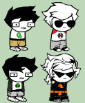  2025 alternate_hair boys dave_strider dirk_strider fashion fullres jake_english john_egbert red_baseball_tee sprite_mode starter_outfit strong_tanktop techn0logybi0 