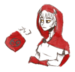  2011 au fullres_export_attempted grayscale highlight_color karkat_vantas solo starcicle text zodiac_symbol 
