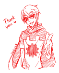 2013 dave_strider fullres godtier heart knight lunaticjin monochrome sketch solo text thank_you time_aspect