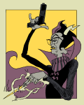 2020 aspect_powers empiricist's_wand eridan_ampora gun jaggy_lines limited_palette radicaldude42 solo starter_outfit