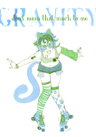 2012 animal_ears aspect_symbol body_modification casual fashion fullres glasses_added highlight_color humanized jewelry lostallreason lyricstuck my_chemical_romance nepeta_leijon solo