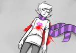 2015 blood dead flash_asset fullres ikimaru lying roxy&#039;s_striped_scarf roxy_lalonde solo starter_outfit