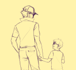  back_angle bro dave_strider holding_hands lineart saa sepia 