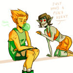  dirk_strider ghost_in_the_smell kneeling no_glasses platecaptain redrom shipping terezi_pyrope 